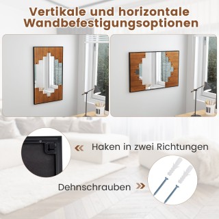 Costway Πολυλειτουργικός Καθρέφτης Αγροικίας με Κομψές Λεπτομέρειε... Costway Πολυλειτουργικός Καθρέφτης Αγροικίας με Κομψές Λεπτομέρειε...