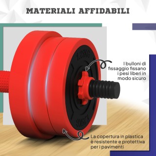 SPORTNOW Σετ Βαρών Γυμναστικής 4 σε 1 των 30kg, Μετατρέψιμο σε Kett... SPORTNOW Σετ Βαρών Γυμναστικής 4 σε 1 των 30kg, Μετατρέψιμο σε Kett...