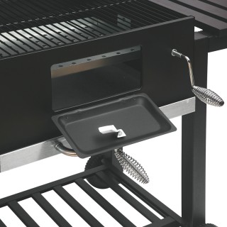 Galileo Ορθογώνιο μπάρμπεκιου από ανθρακοχάλυβα με ρόδες, 2 ράφια 1... Galileo Ορθογώνιο μπάρμπεκιου από ανθρακοχάλυβα με ρόδες, 2 ράφια 1...