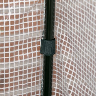 Outsunny Κρεβάτι Κήπου με Θερμοκήπιο, Ξύλινη Βάση Φυτών Εξωτερικού ...