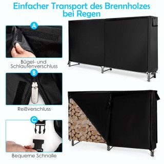 Costway Μεταλλική Ραφιέρα Αποθήκευσης Καυσόξυλων για Εξωτερικό Χώρο... Costway Μεταλλική Ραφιέρα Αποθήκευσης Καυσόξυλων για Εξωτερικό Χώρο...