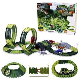 BAKAJI Ευέλικτη Πίστα Αυτοκινήτων Πάρκο Δεινοσαύρων Κατασκευή 173 ... BAKAJI Ευέλικτη Πίστα Αυτοκινήτων Πάρκο Δεινοσαύρων Κατασκευή 173 ...