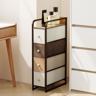 HOMCOM Συρταριέρα Εξοικονόμησης Χώρου με 4 Αναδιπλούμενα Συρτάρια α...