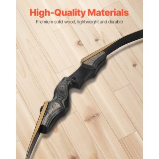 VEVOR Σετ Τόξου Αναψυχής 60in Ξύλινο Αναδιπλούμενο 30 lbs με Βέλη F... VEVOR Σετ Τόξου Αναψυχής 60in Ξύλινο Αναδιπλούμενο 30 lbs με Βέλη F...