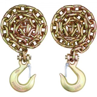 Αλυσίδα Δέσης VEVOR G80 με Γάντζο 3/8 x 2.9 2τμχ 7100 lbs ZGTLDGMG... Αλυσίδα Δέσης VEVOR G80 με Γάντζο 3/8 x 2.9 2τμχ 7100 lbs ZGTLDGMG...