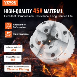 Τόρνος VEVOR KP96, 4 Σιαγόνες 3.75, Αυτοκεντρούμενος, για Τόρνους &... Τόρνος VEVOR KP96, 4 Σιαγόνες 3.75, Αυτοκεντρούμενος, για Τόρνους &...
