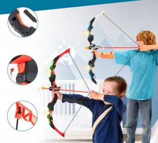 Παιδικό Σετ Τοξοβολίας με Δύο Τόξα, Βέλη και Στόχο UY10204 Costway Παιδικό Σετ Τοξοβολίας με Δύο Τόξα, Βέλη και Στόχο UY10204 Costway