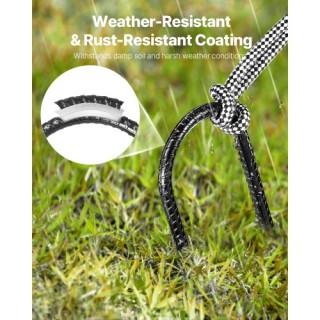 VEVOR Σετ 12 Τεμαχίων Βαρέας Κατασκευής Γαλβανιζέ Καρφιά Σχήματος U...