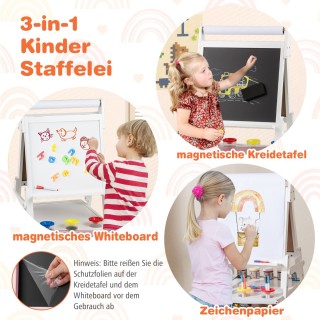 Costway Πολυλειτουργικός Παιδικός Καβαλέτος 3-σε-1 με Μαγνητικό Πίν... Costway Πολυλειτουργικός Παιδικός Καβαλέτος 3-σε-1 με Μαγνητικό Πίν...