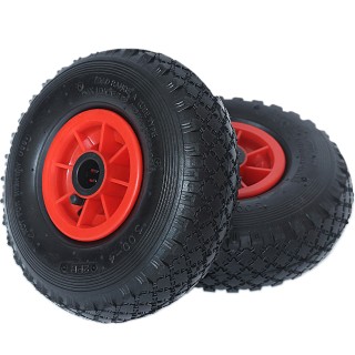 BAKAJI  Σετ 2 Πνευματικοί Τροχοί για Καρότσι 26 εκ. Καουτσούκ 3.00-...