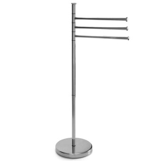 BAKAJI  Βάση για πετσέτες μπάνιου Παρίσι με 3 βραχίονες από επιχρωμ...