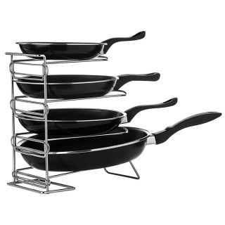 BAKAJI Βάση για Καπάκια Πιάτων και Τηγανιών από Χρωμιωμένο Μέταλλο... BAKAJI Βάση για Καπάκια Πιάτων και Τηγανιών από Χρωμιωμένο Μέταλλο...