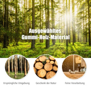 Costway Κρεμάστρα με 8 γάντζους, ξύλινη κρεμάστρα, ρυθμιζόμενη σε ύ... Costway Κρεμάστρα με 8 γάντζους, ξύλινη κρεμάστρα, ρυθμιζόμενη σε ύ...