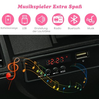 Costway  Ηλεκτρικό Φορτηγό Παιχνίδι για Παιδιά 3-8 Ετών με Διπλό Κι...