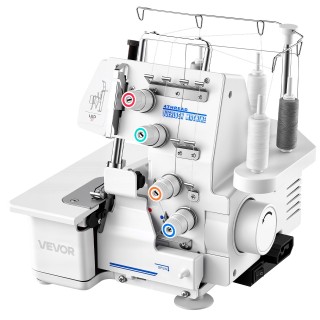 VEVOR Μηχανή Ραφής Serger Overlock - 1250 Βελονιές/Λεπτό, 3/4 Νημάτ...