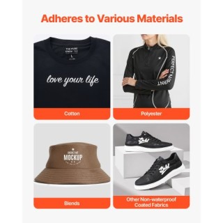 VEVOR Λευκή Γυαλιστερή Βινυλίου Μεταφοράς Θερμότητας HTV 30.48cm x ...