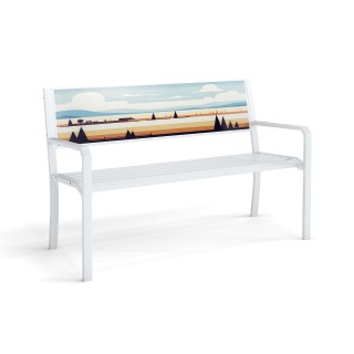 Costway Μεταλλικός Κήπος - Ανθεκτική Διθέσια Λευκή Παγκάδα, Αντοχή... Costway Μεταλλικός Κήπος - Ανθεκτική Διθέσια Λευκή Παγκάδα, Αντοχή...