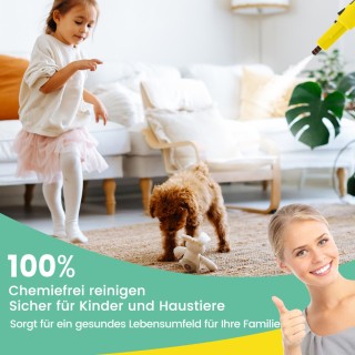 Costway  Φορητός ατμοκαθαριστής 1500W με δεξαμενή 400 ML έως 125℃ Κ...