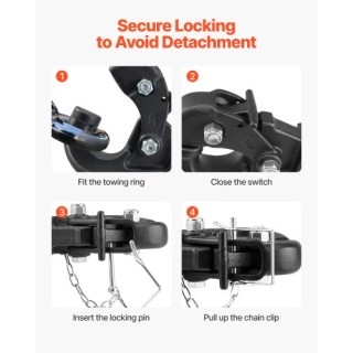 VEVOR Πείρος ρυμούλκησης 2 ιντσών Υποδοχή Γάντζου 2.5-3 ιντσών Δακτ... VEVOR Πείρος ρυμούλκησης 2 ιντσών Υποδοχή Γάντζου 2.5-3 ιντσών Δακτ...