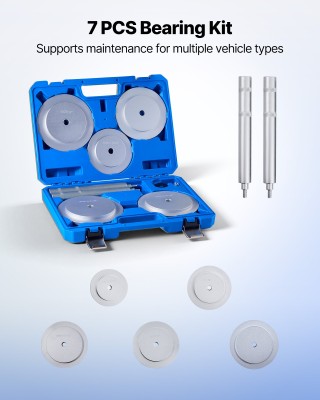 VEVOR Σετ Εξαγωγής Ρουλεμάν 7 τεμαχίων με 5 Δακτυλίους και Ράβδο Επ... VEVOR Σετ Εξαγωγής Ρουλεμάν 7 τεμαχίων με 5 Δακτυλίους και Ράβδο Επ...