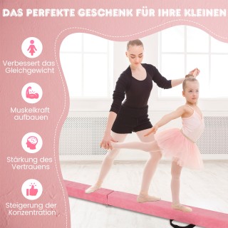 Costway Κανατάκι Πτυσσόμενο Ισορροπιστής 240cm Με Λαβή, Ροζ FH10129FS Costway Κανατάκι Πτυσσόμενο Ισορροπιστής 240cm Με Λαβή, Ροζ FH10129FS