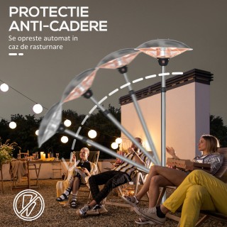 Outsunny Outsunny Outdoor Heater Mushroom με 3 θερμοκρασίες και ρυθ... Outsunny Outsunny Outdoor Heater Mushroom με 3 θερμοκρασίες και ρυθ...