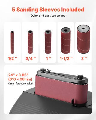 VEVOR Πολυλειτουργικός Οριζόντιος Λειαντήρας 2000RPM με Επιφάνεια Δ... VEVOR Πολυλειτουργικός Οριζόντιος Λειαντήρας 2000RPM με Επιφάνεια Δ...
