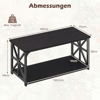 Costway Βιομηχανικό τραπεζάκι σαλονιού αγροτικού στυλ με ανοιχτό ρά... Costway Βιομηχανικό τραπεζάκι σαλονιού αγροτικού στυλ με ανοιχτό ρά...