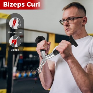 Προσαρτήματα  4 τμχ  και Σχοινί  για  Εκγύμναση Τρικεφάλων COSTWAY ...