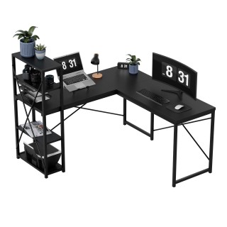 MarkAdler Γωνιακό Γραφείο Leader 5.9 Μαύρο 5903796018608