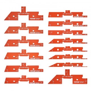 Σετ Ρυθμιστικών Μπλοκ Αλουμινίου VEVOR 14τμχ για Τραπέζι Φρέζας DG... Σετ Ρυθμιστικών Μπλοκ Αλουμινίου VEVOR 14τμχ για Τραπέζι Φρέζας DG...