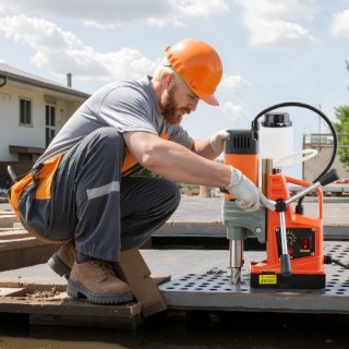 VEVOR Μαγνητικό Δράπανο 1350W με Διάμετρο Διάτρησης 50mm (0-800RPM)...