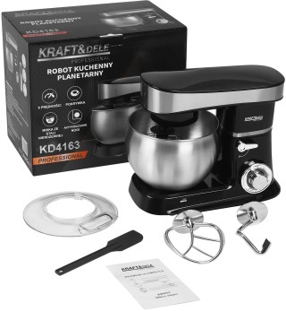 Kraft&Dele Πλανητικό Μίξερ 2500W  με Ανοξείδωτο Κάδο 6L, 6 Ταχύτητε...