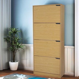 BAKAJI Παπουτσοθήκη 4 Πόρτες Ράφια Διπλού Βάθους Ξύλο MDF 63x24x15... BAKAJI Παπουτσοθήκη 4 Πόρτες Ράφια Διπλού Βάθους Ξύλο MDF 63x24x15...