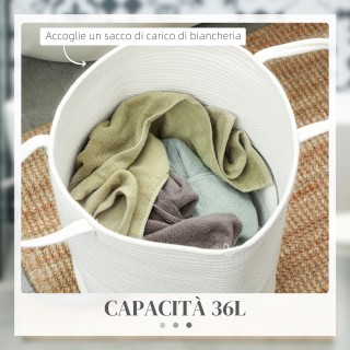 HOMCOM Καλάθι Απλύτων 36L Φορητό και Αναδιπλούμενο με Χειρολαβές α... HOMCOM Καλάθι Απλύτων 36L Φορητό και Αναδιπλούμενο με Χειρολαβές α...