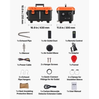 VEVOR Φορητός Αερόθερμος Πετρελαίου με LCD & Τηλεχειριστήριο HWKCYJ... VEVOR Φορητός Αερόθερμος Πετρελαίου με LCD & Τηλεχειριστήριο HWKCYJ...