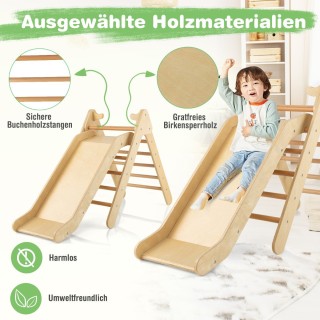 Costway Σετ Αναρρίχησης 2-σε-1 Τρίγωνα Ξύλινη Σκάλα Φυσικό Ξύλο TS1... Costway Σετ Αναρρίχησης 2-σε-1 Τρίγωνα Ξύλινη Σκάλα Φυσικό Ξύλο TS1...