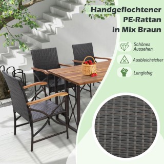 Costway Σετ Δύο Ψάθινων Καρεκλών Βεράντας με Μαξιλάρια για Άνεση κ... Costway Σετ Δύο Ψάθινων Καρεκλών Βεράντας με Μαξιλάρια για Άνεση κ...