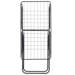 Galileo Σπαστή απλώστρα σε μαύρο σατινέ μέταλλο για 2 φορτία πλυντη...