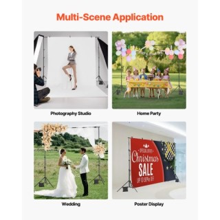 VEVOR Σετ Βάσης Φόντου με 2 Τρίποδα για Πάρτι & Φωτογραφικό Στούντι... VEVOR Σετ Βάσης Φόντου με 2 Τρίποδα για Πάρτι & Φωτογραφικό Στούντι...