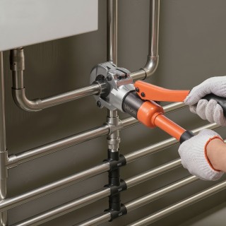 VEVOR Υδραυλική Πρέσα για Σωλήνες με Σιαγόνες V12-V28 & Θήκη Μεταφο...