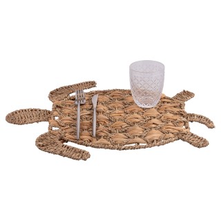 Villa DEste  Σετ 6 τμχ Τραπεζομάντηλο χελώνα από φυσικές ίνες Carai...