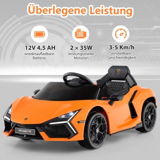 Costway Παιδικό Ηλεκτροκίνητο Αυτοκίνητο Lamborghini Revuelto 12V μ...