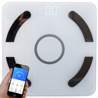 Verk Group  Έξυπνη Ψηφιακή Ζυγαριά Μπάνιου Bluetooth έως 180kg Λευκ...