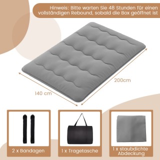 Costway Ιαπωνικό Στρώμα Φουτόν με Πλενόμενο Κάλυμμα & Τσάντα Μεταφο... Costway Ιαπωνικό Στρώμα Φουτόν με Πλενόμενο Κάλυμμα & Τσάντα Μεταφο...