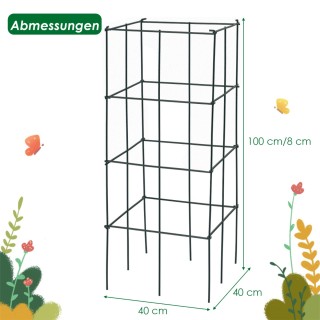 Costway Υποστήριξη Αναρρίχησης Τομάτας με Ανθεκτικό Σκελετό Σιδήρου...