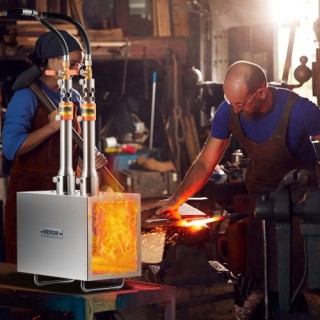 VEVOR Φορητός Προπανιοκίνητος Φούρνος 2 Καυστήρων για Σιδηρουργούς... VEVOR Φορητός Προπανιοκίνητος Φούρνος 2 Καυστήρων για Σιδηρουργούς...