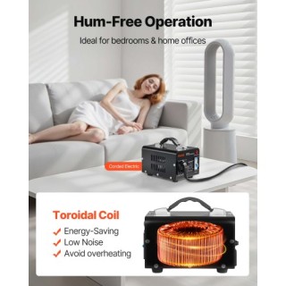 VEVOR Μετασχηματιστής Τάσης 500VA Step Up/Down 110V σε 220V/220V σε...