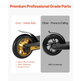 VEVOR Σκούτερ Κόλπων για Παιδιά & Ενήλικες με Ελαφρύ Κατάστρωμα DCL...