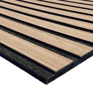 BAKAJI  Σετ 2 Ηχοαπορροφητικά Πάνελ 60 x 120 εκ. Τρισδιάστατο Ξύλιν...